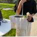 New White Fashion Casual Lingge Shoulder Small Square Bag Shoulder Strap Letter Printing Cross Body Women's Bag - 794677172075