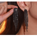 Sparkling Black Women's Cubic Zirconia Heart Stud Earrings Gorgeous Female Wedding Party Fashion Ear Piercing Accessories New Jewelry - 794677172045