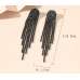 Sparkling Black Women's Cubic Zirconia Heart Stud Earrings Gorgeous Female Wedding Party Fashion Ear Piercing Accessories New Jewelry - 794677172045