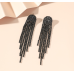 Sparkling Black Women's Cubic Zirconia Heart Stud Earrings Gorgeous Female Wedding Party Fashion Ear Piercing Accessories New Jewelry - 794677172045