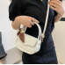 Newposs White Handbag Women's Buckle Decor Flap Purse Fashion PU Leather Crossbody high quality bag Bag - 794677172078