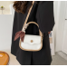 Newposs White Handbag Women's Buckle Decor Flap Purse Fashion PU Leather Crossbody high quality bag Bag - 794677172078