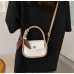 Newposs White Handbag Women's Buckle Decor Flap Purse Fashion PU Leather Crossbody high quality bag Bag - 794677172078