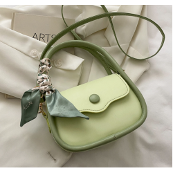 Newposs Green Handbag Women's Buckle Decor Flap Purse Fashion PU Leather Crossbody high quality bag Bag