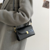 New Black Handbag Women's Buckle Decor Flap Purse Fashion PU Leather Crossbody high quality bag Bag - 794677172080
