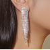 Sparkling Silver Women's Cubic Zirconia Stud Earrings Gorgeous Female Wedding Party Fashion Ear Piercing Accessories New Jewelry - 794677172044
