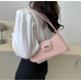 Pink Bags For Women Luxury Designer Brand Handbags And Purses 2024 New In PU Nubuck Sheet Metal Decoration Crossbody Bag Small - 794677172081