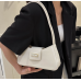 White Bags For Women Luxury Designer Brand Handbags And Purses 2024 New In PU Nubuck Sheet Metal Decoration Crossbody Bag Small - 794677172082