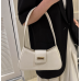 White Bags For Women Luxury Designer Brand Handbags And Purses 2024 New In PU Nubuck Sheet Metal Decoration Crossbody Bag Small - 794677172082