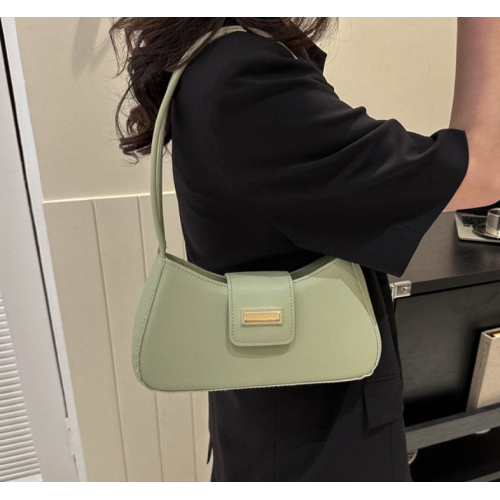 Green Bags For Women Luxury Designer Brand Handbags And Purses 2024 New In PU Nubuck Sheet Metal Decoration Crossbody Bag Small - 794677172084