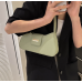 Green Bags For Women Luxury Designer Brand Handbags And Purses 2024 New In PU Nubuck Sheet Metal Decoration Crossbody Bag Small - 794677172084