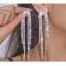 Sparkling Silver Women's Cubic Zirconia Stud Earrings Gorgeous Female Wedding Party Fashion Ear Piercing Accessories New Jewelry - 794677172054