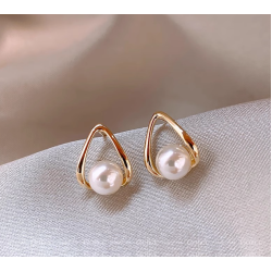 Round Pearl Stud Earrings for Women Round Wedding Party Ear Jewelry Wholesale Round Pearl Stud Earrings for Women Round Wedding Party Ear Jewelry Wholesale