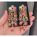 Fashion Luxury Multicolor Tassel CZ Drop Earrings New Engagement Wedding Ear Accessories for Women Fancy Anniversary Gift - 794677172025