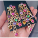 Fashion Luxury Multicolor Tassel CZ Drop Earrings New Engagement Wedding Ear Accessories for Women Fancy Anniversary Gift - 794677172025