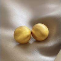 Imitation Gold Round Stud Earrings for Women Round Wedding Party Ear Jewelry Wholesale