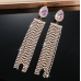 Sparkling Gold Women's Cubic Zirconia Heart Stud Earrings Gorgeous Female Wedding Party Fashion Ear Piercing Accessories New Jewelry - 794677172026