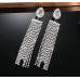Sparkling Silver Women's Cubic Zirconia Heart Stud Earrings Gorgeous Female Wedding Party Fashion Ear Piercing Accessories New Jewelry - 794677172027