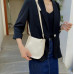 White PU Leather Fashion Design Crossbody Bags For Women Summer Travel Shoulder Bags Large Capacity Handbags and Purse Armpit Hobo Bag - 794677172064