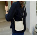 White PU Leather Fashion Design Crossbody Bags For Women Summer Travel Shoulder Bags Large Capacity Handbags and Purse Armpit Hobo Bag - 794677172064