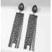 Sparkling Black Women's Cubic Zirconia Heart Stud Earrings Gorgeous Female Wedding Party Fashion Ear Piercing Accessories New Jewelry - 794677172028
