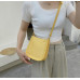 Yellow PU Leather Fashion Design Crossbody Bags For Women Summer Travel Shoulder Bags Large Capacity Handbags and Purse Armpit Hobo Bag - 794677172065