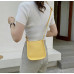 Yellow PU Leather Fashion Design Crossbody Bags For Women Summer Travel Shoulder Bags Large Capacity Handbags and Purse Armpit Hobo Bag - 794677172065