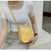 Yellow PU Leather Fashion Design Crossbody Bags For Women Summer Travel Shoulder Bags Large Capacity Handbags and Purse Armpit Hobo Bag - 794677172065