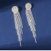 Sparkling Silver Women's Cubic Zirconia Heart Stud Earrings Gorgeous Female Wedding Party Fashion Ear Piercing Accessories New Jewelry - 794677172029