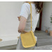 Yellow PU Leather Fashion Design Crossbody Bags For Women Summer Travel Shoulder Bags Large Capacity Handbags and Purse Armpit Hobo Bag - 794677172065