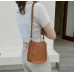 Brown PU Leather Fashion Design Crossbody Bags For Women Summer Travel Shoulder Bags Large Capacity Handbags and Purse Armpit Hobo Bag - 794677172066
