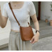 Brown PU Leather Fashion Design Crossbody Bags For Women Summer Travel Shoulder Bags Large Capacity Handbags and Purse Armpit Hobo Bag - 794677172066