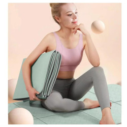 Foldable Yoga Mat Eco Friendly TPE Folding Travel Fitness Exercise Mat Double Sided Non-slip for Yoga Pilates &amp; Floor Workouts