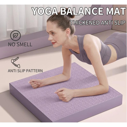 Balance Pad, Non-Slip Foam Mat &amp; Ankles Knee Pad Cushion for Core Balance and Strength Stability Training, Yoga &amp; Fitness