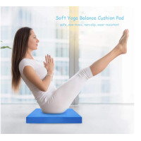 TPE Balance Pad Soft High Rebound Yoga Mat Thick Balance Cushion Fitness Yoga Pilates Plank Hold Board for Physical Therapy