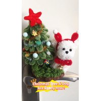 Christmas Tree dog Thick Pipe Cleaners Craft Dog , Handmade Pipecleaners Dog Mini Cute Animal Christmas Gift 