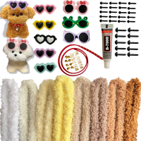 72 PCS Pipe Cleaner Craft Kit DIY Animal Puppy Kit Creative Gifts, Christmas Stocking Stuffers &amp; Classroom Prizes, Gifts for aged 8+