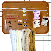 35 PCS Pipe Cleaner Craft Kit DIY Sunglasses Animal Puppy Kit Creative Gifts, Christmas Stocking Stuffers &amp; Classroom Prizes, Gifts for aged 8+