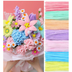 Pipe Cleaners,700pcs in 7 Colors, Chenille Stems for Art and Craft Projects, Flower DIY Decorations