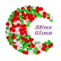 500 Pcs 0.5 Inch Polypropylene Pompoms for Craft Making, Small Pom Poms Balls Art and Craft DIY Decorations(Red, Green, White) 500 Pcs 0.5 Inch Polypropylene Pompoms for Craft Making, Small Pom Poms Balls Art and Craft DIY Decorations(Red, Green, White)
