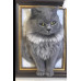 Head &amp; Paws Pet Portraits Handmade 3D Cat Wool Needle Felt Portraits with Wooden Frame | PetsMatter