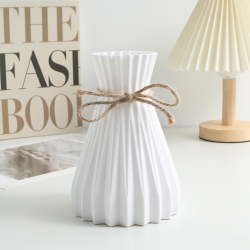 2PC* Water Ripple Plastic Vase Home Living Room Office Flower Arrangement Decoration Crafts Wedding Table Center Vase Ornament